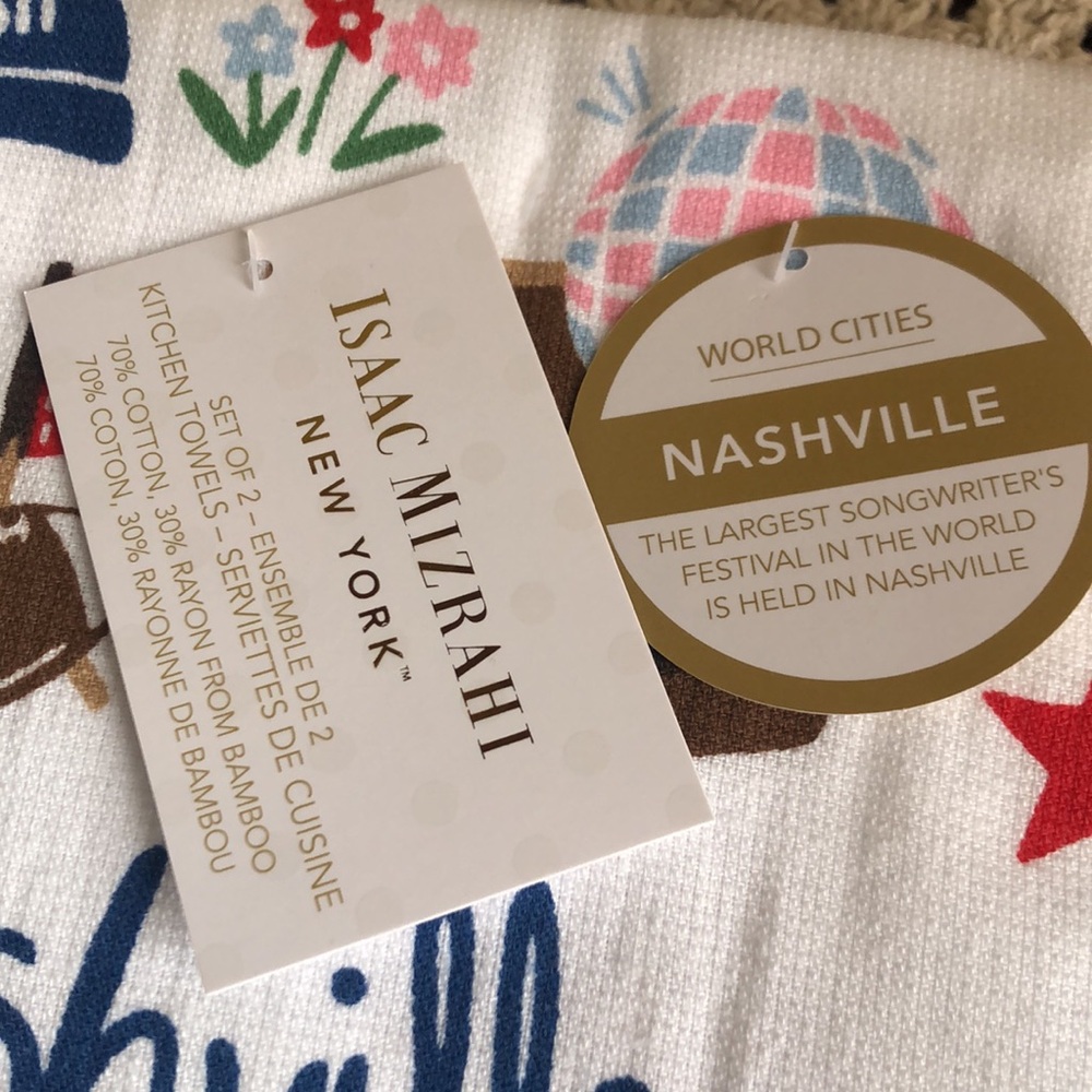 Isaac Mizrahi NASHVILLE Kitchen Towels - Picture 2 of 8